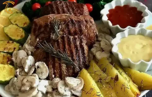 آموزش آشپزی با قارچ - ویدیوی طرز تهیه استیک با سس قارچ
