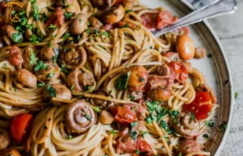 طرز تهیه پاستا با قارچ به سبک ایتالیایی