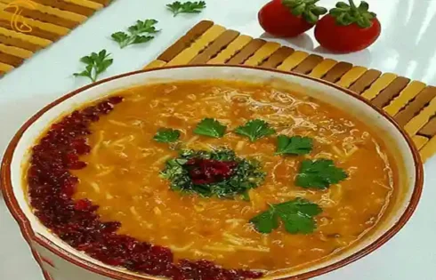 آموزش آشپزی با قارچ - طرز تهیه سوپ زرشک و قارچ
