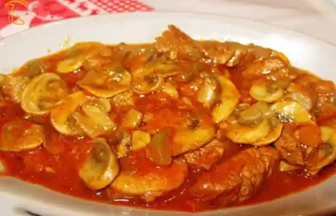 آموزش آشپزی با قارچ - طرز تهیه خورشت کدو با قارچ - غذای گیاهی