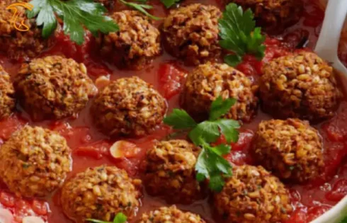 آموزش آشپزی با قارچ - طرز تهیه کوفته قارچ و عدس - غذای گیاهی