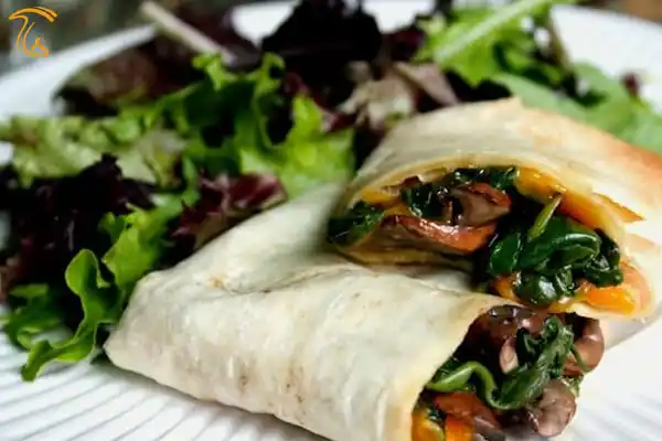 طرز تهیه دست پیچ قارچ و لوبیا و فلفل بدون گوشت - غذای گیاهی
