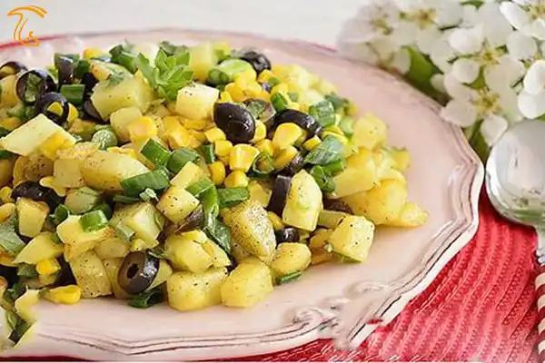 آموزش آشپزی با قارچ - طرز تهیه سالاد آناناس و قارچ