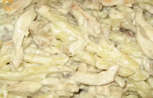 آموزش آشپزی با قارچ - طرز تهیه پاستا لینگوئینی با سس قارچ - غذای گیاهی