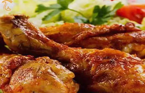 آموزش آشپزی با قارچ - طرز تهیه مرغ سرخ شده با سس قارچ