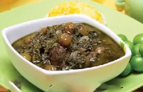 آموزش آشپزی با قارچ - طرز تهیه خورشت گوجه سبز و قارچ - غذای گیاهی