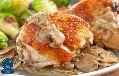 آموزش آشپزی با قارچ - طرز تهیه مرغ قالبی با قارچ