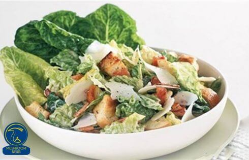 آموزش آشپزی با قارچ - طرز تهیه سالاد سزار کلاسیک