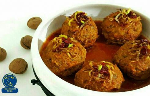 آموزش آشپزی با قارچ - طرز تهیه کوفته گوشت و قارچ