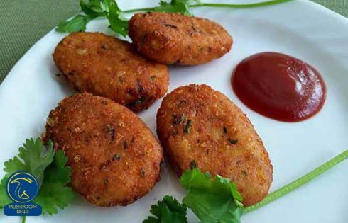 طرز تهیه کتلت قارچ - آموزش درست کردن کتلت قارچ در خانه