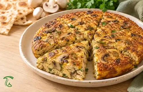 Golden-Chicken-and -Mushroom-Kuku