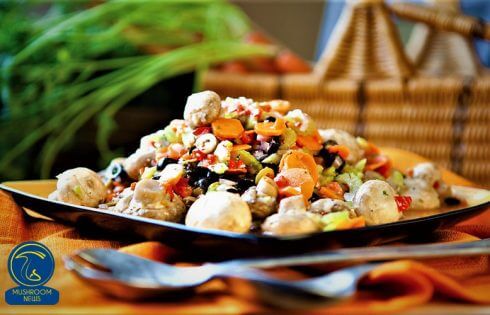 آموزش آشپزی با قارچ - طرز تهیه سالاد قارچ رژیمی