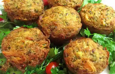 آموزش آشپزی با قارچ - طرز تهیه مافین مرغ و قارچ