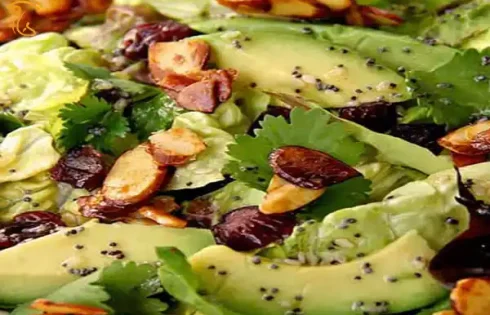 آموزش آشپزی با قارچ - طرز تهیه سالاد آواکادو و قارچ - غذای گیاهی