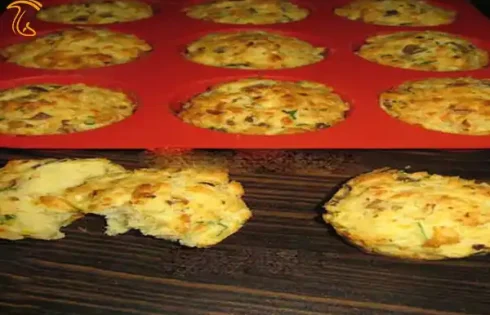 آموزش آشپزی با قارچ - غذای گیاهی - طرز تهیه مافین قارچ