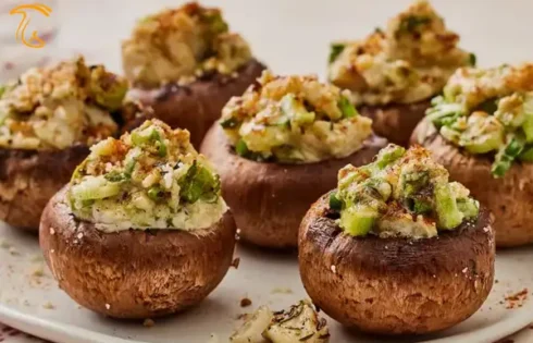 طرز تهیه فینگر فود قارچ شکم پر