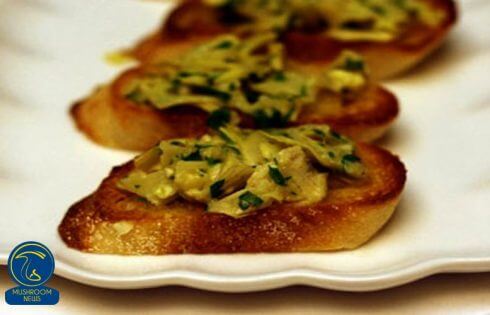 آموزش آشپزی با قارچ - طرز تهیه بروسکتا با سس قارچ - تست قارچ - غذای گیاهی