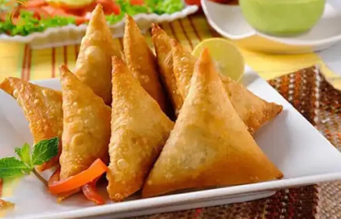 آموزش آشپزی با قارچ - غذای گیاهی - طرز تهیه سمبوسه قارچ و اسفناج