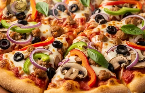 طرز تهیه پیتزا مخلوط قارچ و پنیر
