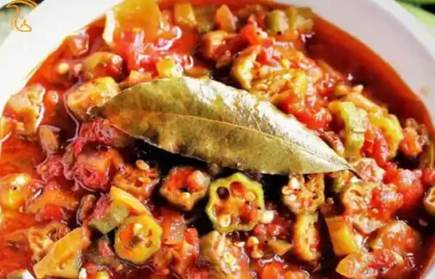 آموزش آشپزی با قارچ - ویدیوی طرز تهیه خوراک بامیه و قارچ - غذای گیاهی