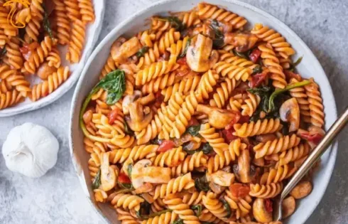 طرز تهیه ماکارونی با قارچ - ماکارانی با قارچ