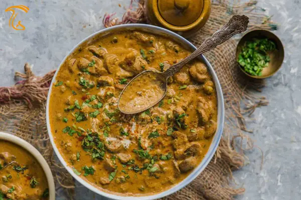 آموزش آشپزی با قارچ - طرز تهیه خورشت کاری با قارچ - غذای گیاهی - غذای رژیمی
