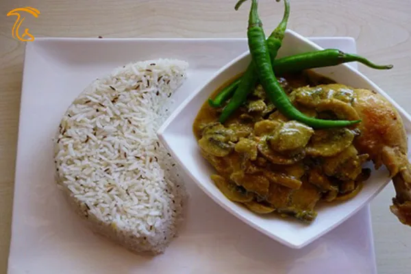 آموزش آشپزی با قارچ - طرز تهیه خورشت کاری با قارچ
