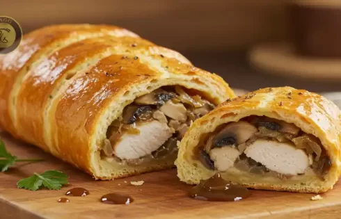عکسی از طرز تهیه رولت مرغ با قارچ هست. خوشمزه ترین رولت مرغ که بتونی درست کنی. طرز تهیه رولت مرغ و جعفری بسیار ساده است.