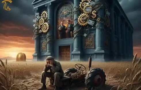 عکس مربوط به فلج شدن تولید با کاسبی بانک است.
