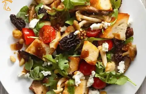 طرز تهیه سالاد پانزانلا خوشمزه با قارچ به روش توسکانی