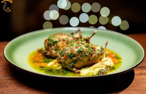 آموزش آشپزی با قارچ - طرز تهیه خوراک بلدرچین با سس لیمو