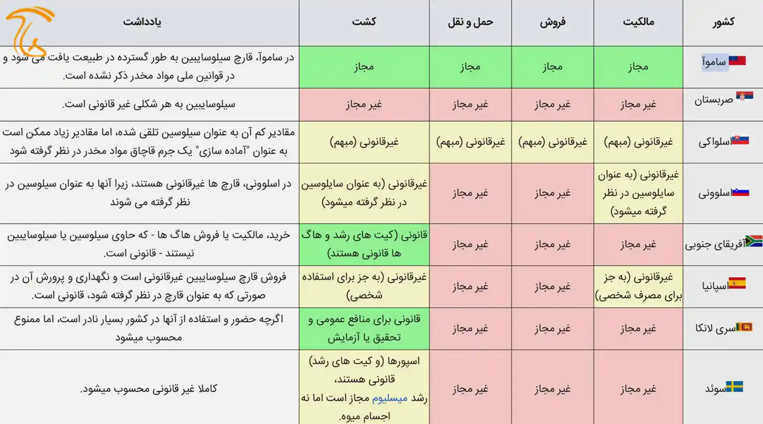 ممنوعیت مجیک ماشروم