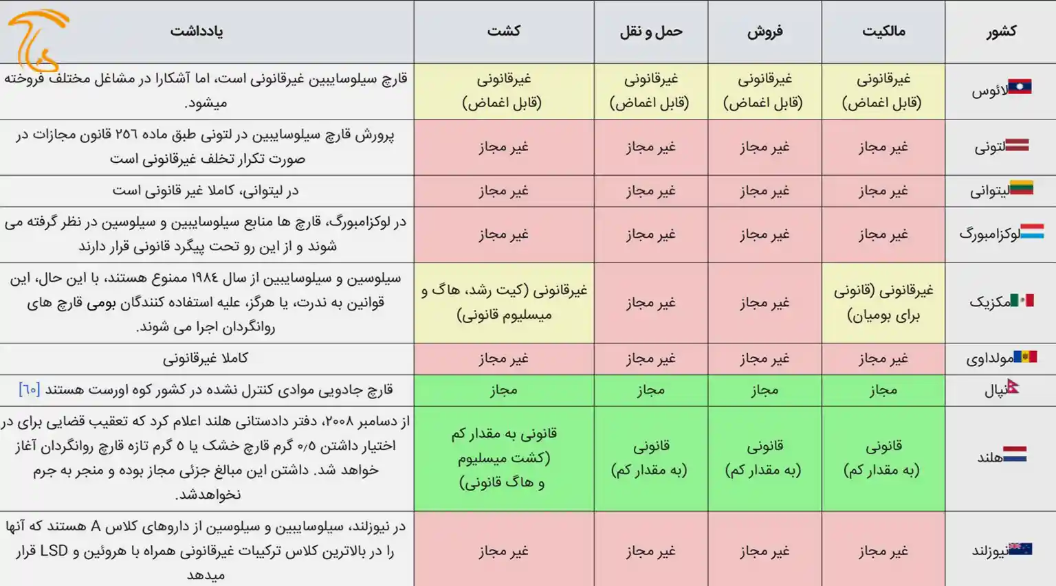 حکم قانون دربارهی قارچ جادویی