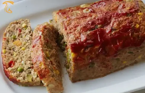 عکسی از رولت گوشت بوقلمون و قارچ - طرز تهیه رولت گوشت بوقلمون -