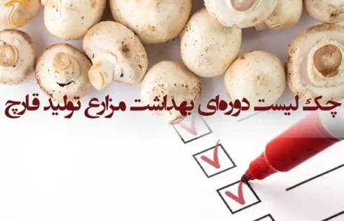 چک لیست دوره‌ای بهداشت مزارع تولید قارچ برنامه بهداشتی مزارع پرورش قارچ