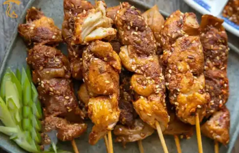 کباب چوبی قارچ یال شیر