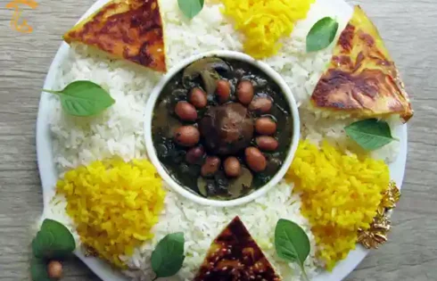 طرز تهیه خورشت قورمه سبزی با قارچ