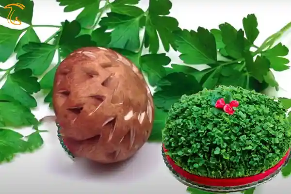 آموزش هفت سین آرایی با قارچ