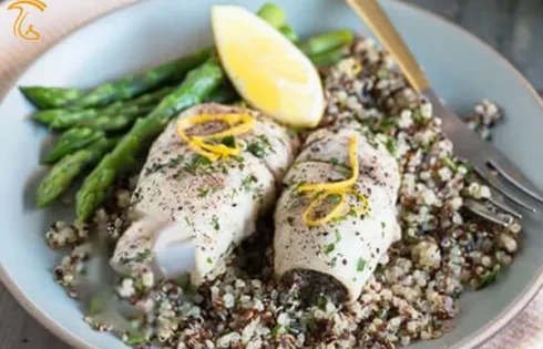طرز تهیه رول ماهی با قارچ