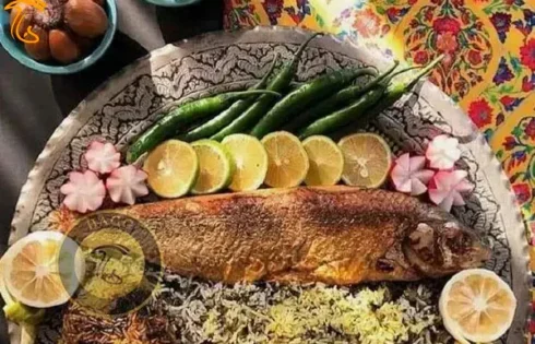 سس قارچ برای سبزی پلو با ماهی