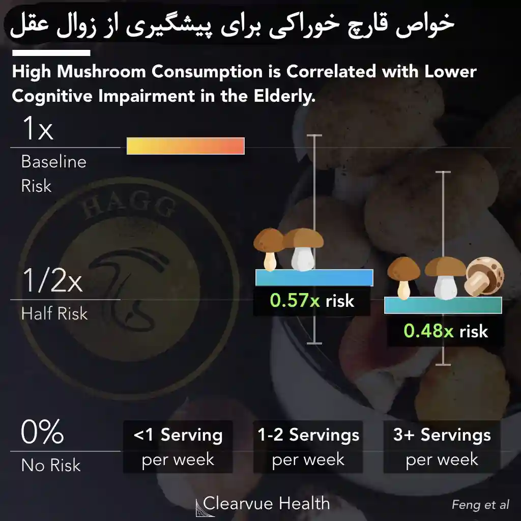 خواص قارچ خوراکی برای پیشگیری از زوال عقل