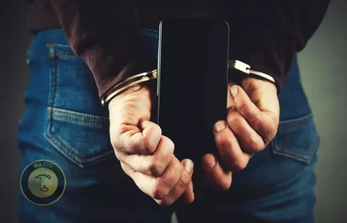 عکسی است از دستگیری فروشنده مجیک ماشروم در فضای مجازی