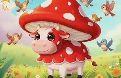 قصه گاو و قارچ برای کودکان شجاع سرزمینم