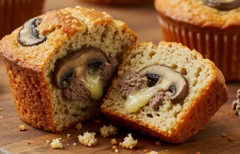 طرز تهیه مافین جگر مرغ و قارچ