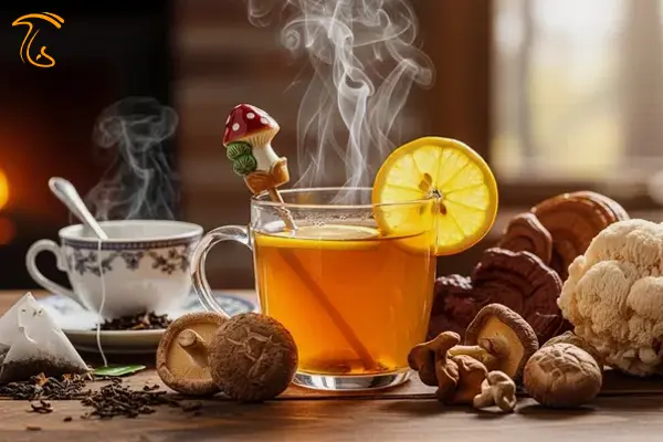دمنوش یا چای قارچ