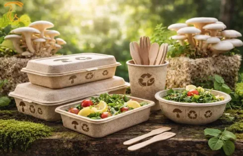 قارچ جایگزین ظروف یکبار مصرف پلاستیکی