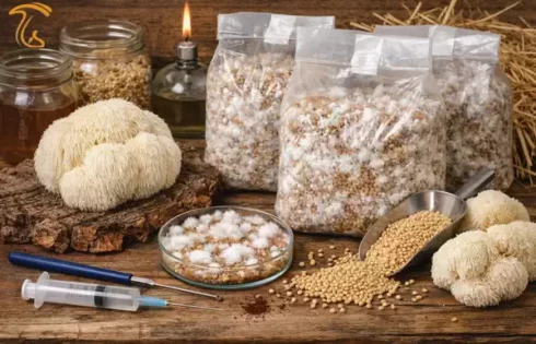 تولید بذر قارچ یال شیر