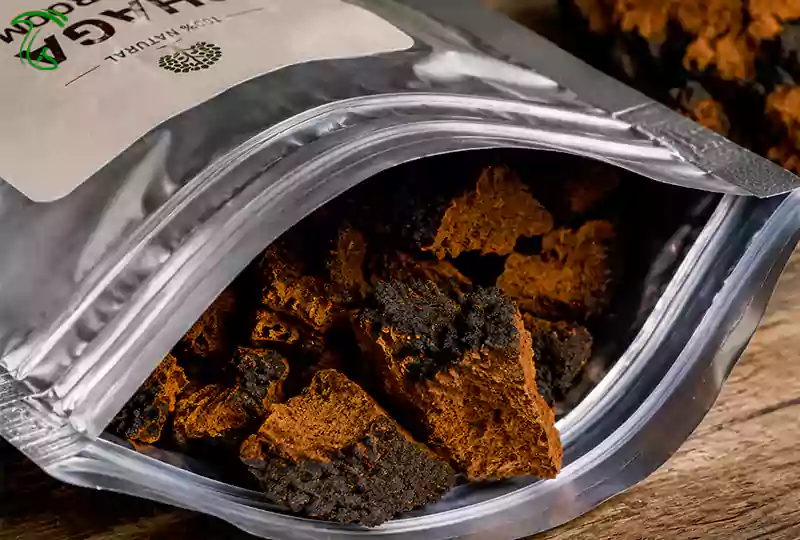 پاکت چندلایه آلومینیومی برای بستهبندی قارچ چاگا خشک با محافظت در برابر رطوبت و نور