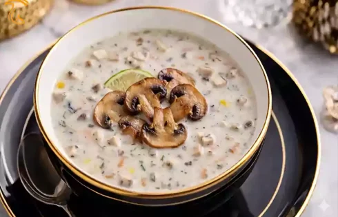 طرز تهیه سوپ شیر قارچ