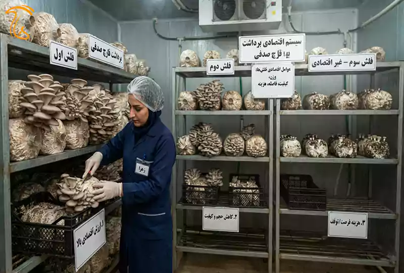 محاسبه سود پرورش قارچ صدفی در دوره های مختلف